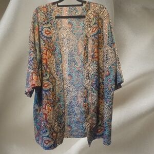 Colorful Paisley Kimono Cardigan